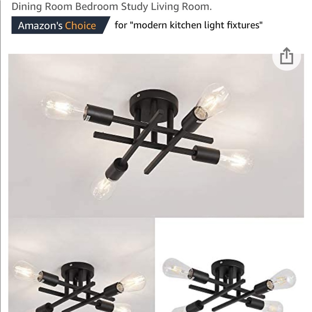 Light for kitchen dining area